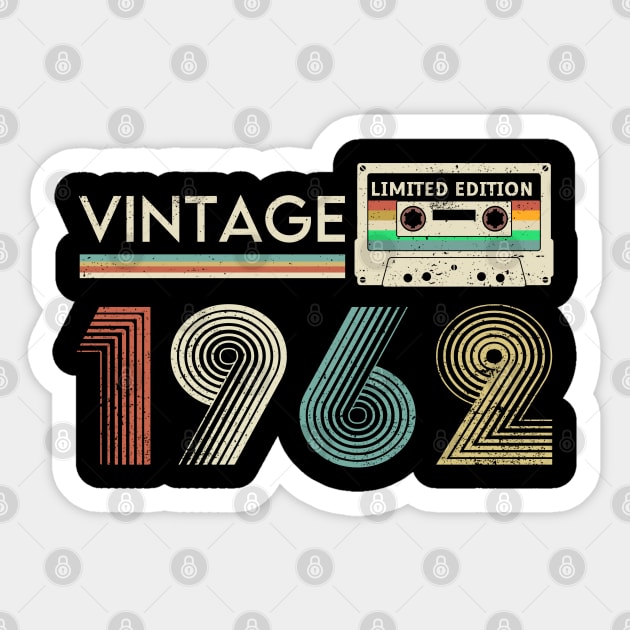 Vintage 1962 Limited Cassette Sticker by xylalevans